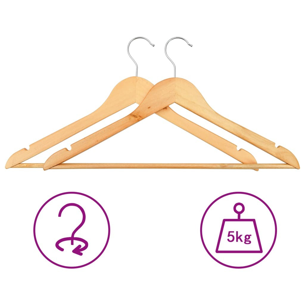 Non-slip hangers 20 pcs Hardwood